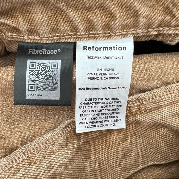 Reformation Tan Denim Skirt - Picture 14 of 15